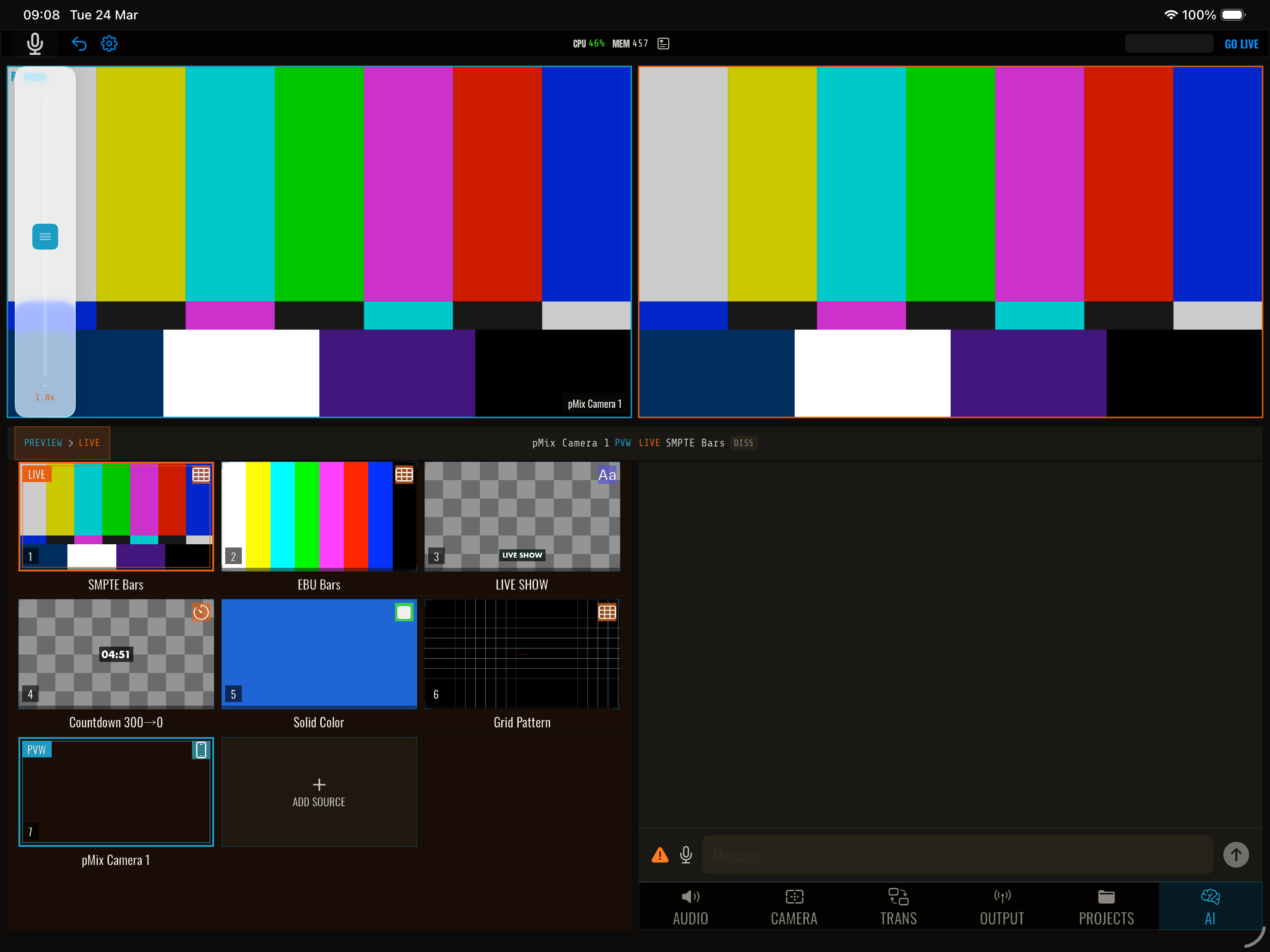 AI voice control panel